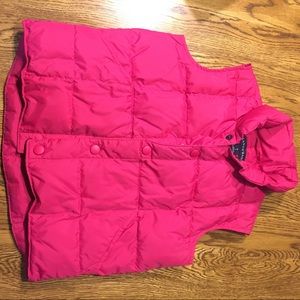 Lands End pink vest